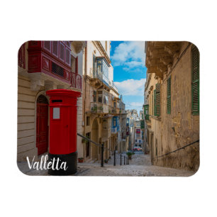 Imán Caja de correo rojo vintage en Malta