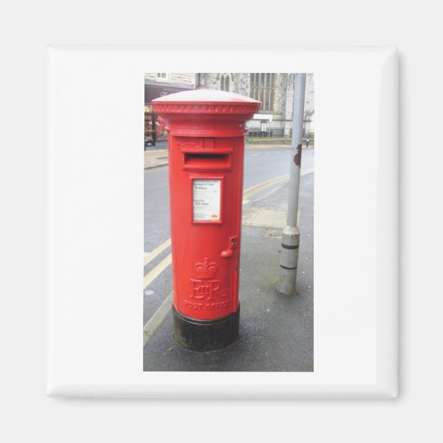 Imán Caja de correos rojos británica (Frente)