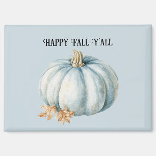 Imán Calabaza Azul Feliz Otoño a Todos