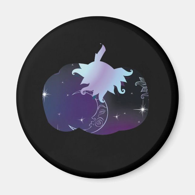 Imán Calabaza azul oscuro (Frente)