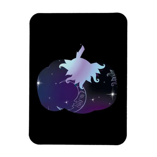 Imán Calabaza azul oscuro (Vertical)