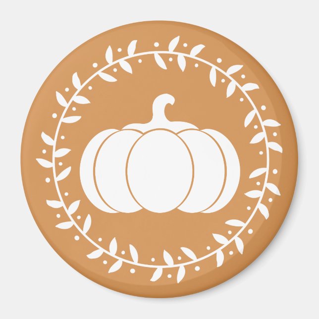 Imán Calabaza blanca y Naranja rusa (Frente)