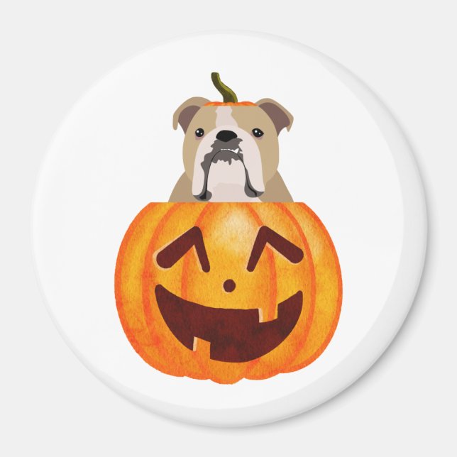 Imán Calabaza de bulldog (Frente)