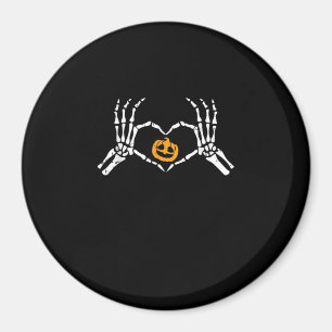 Imán Calabaza de disfraces para el corazón de la mano d