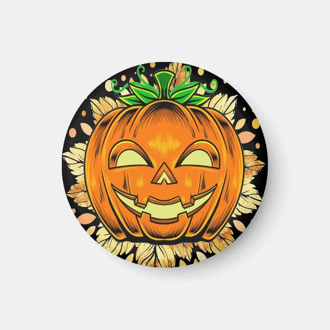 Imán Calabaza de Halloween (Frente)