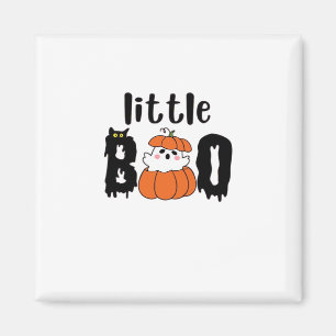 Imán Calabaza de Halloween Gato Pequeño Boo Lindo Estil