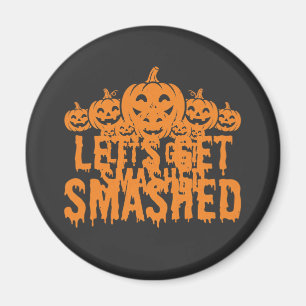 Imán Calabaza de Halloween Vamos a Destrozar