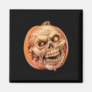 Imán Calabaza de horror inspirada en zombis Funny Hallo