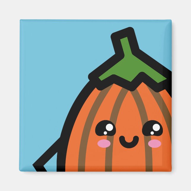 Imán Calabaza de huevos trepidante - Halloween (Frente)