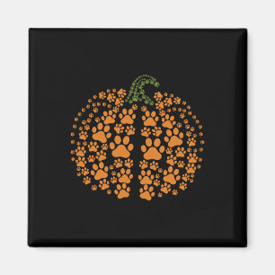 Imán Calabaza de impresión de garra de perro Calabaza d