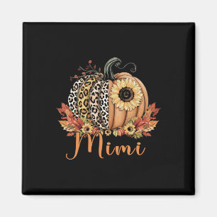 Imán Calabaza De Leopardo De Acción De Gracias Y Mimi D
