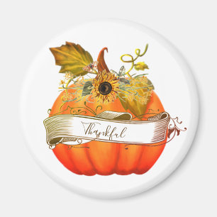 Imán Calabaza de otoño personalizable 