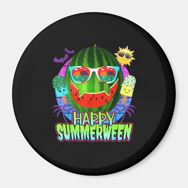 Imán Calabaza de sandía de Summerween (Frente)