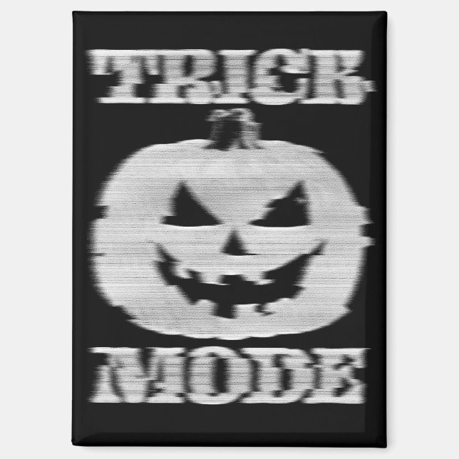 Imán Calabaza Glitchy en modo de truco (Anverso)