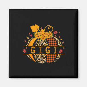 Imán Calabaza impresa de leopardo Gigi para mujeres Gig