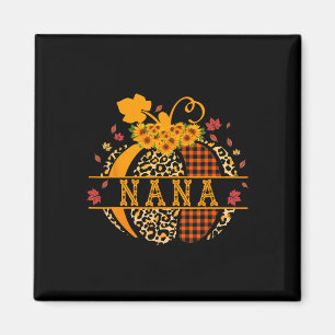 Imán Calabaza impresa de Nana Leopard para las mujeres