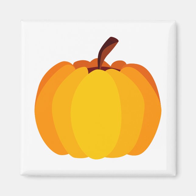 Imán Calabaza naranja (Frente)