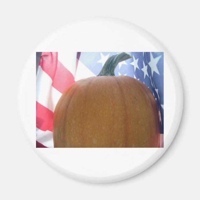 Imán Calabaza Patriótica (Frente)