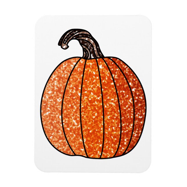Imán Calabaza purpurina (Vertical)