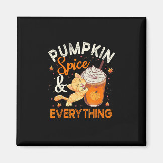 Imán Calabaza Spice Everything Shirate Cat Lover Cute A