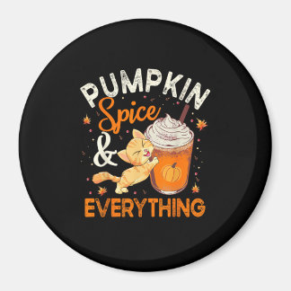 Imán Calabaza Spice Everything Shirate Cat Lover Cute A