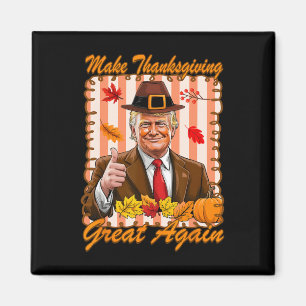 Imán Calabaza Trump Divertida Haz que el Día de Acción