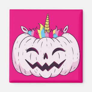 Imán Calabaza unicornio