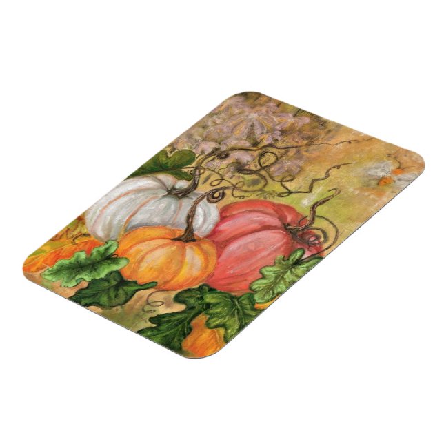 Imán Calabazas - Acuarela (Lado Izquierdo)