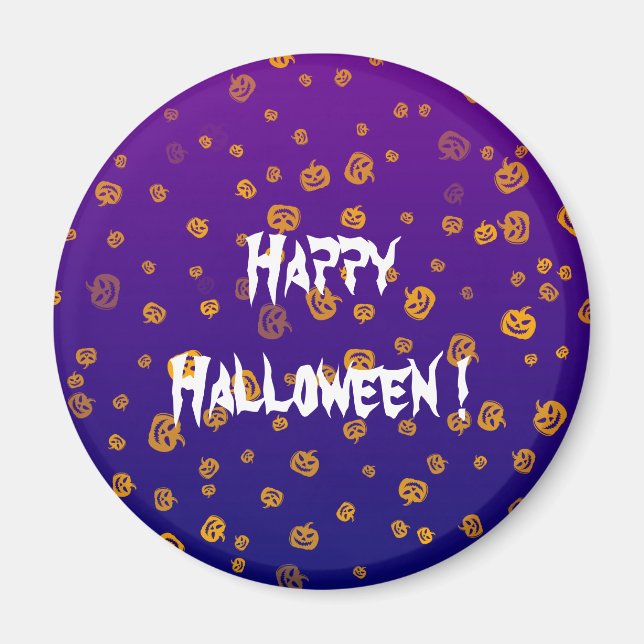 Imán Calabazas de Halloween Jack (Frente)