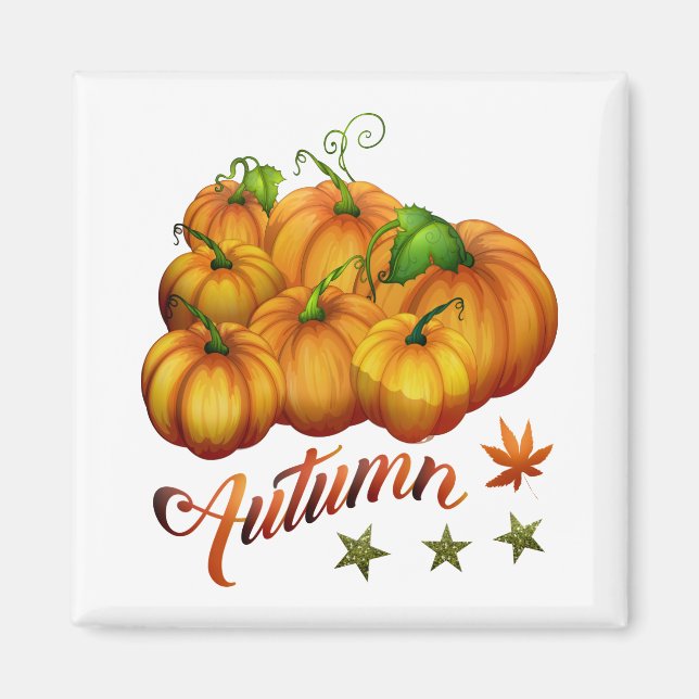 Imán Calabazas de otoño (Frente)