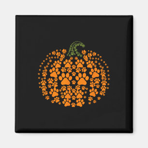 Imán Calabazas de perro de gato Imprimir Halloween Pet 