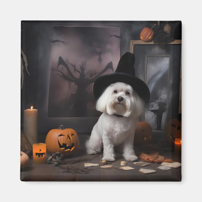 Imán Calabazas Maltesas Halloween Terrorífico (Frente)