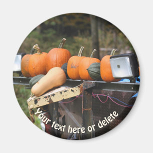 Imán Calabazas personalizadas en la naturaleza de los c