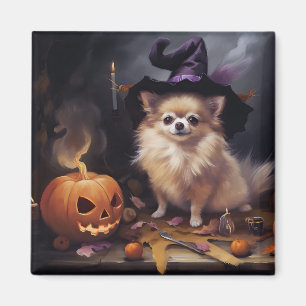 Imán Calabazas Pomerania Halloween Asustadizas
