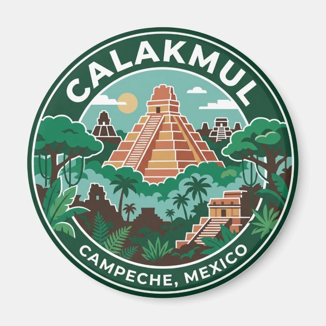 Imán Calakmul México (Frente)