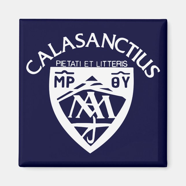 Imán Calasanctius Square Magnet (Frente)