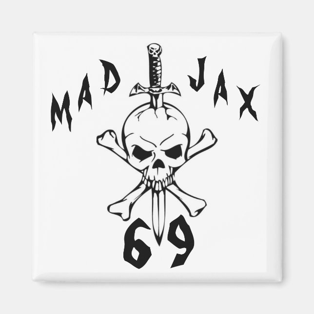 Imán Calavera 69 de Mad Jax (Frente)
