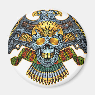 Imán Calavera con pistolas y balas de Al Rio