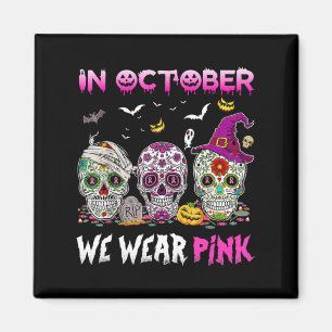 Imán Calavera De Azúcar En Octubre Usamos Cáncer De Mam