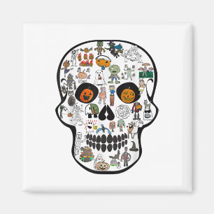 Imán Calavera de Halloween 67 2025