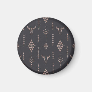 Imán Calavera de toros de Boho, de etnia transparente.