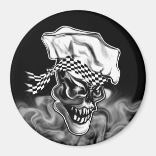 Imán Calavera del chef fumador 5