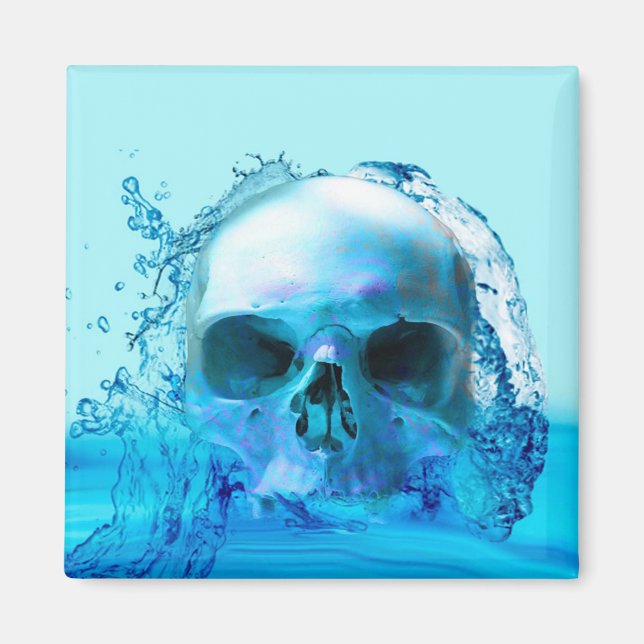 Imán Calavera en el agua (Frente)