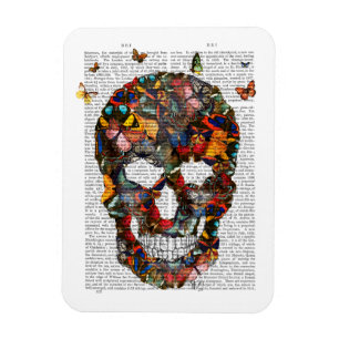 Imán Calavera mariposa