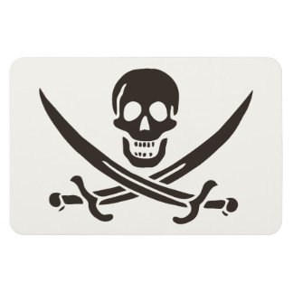 Imán Calavera obsidiana espada Bandera pirata de Calico