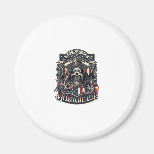Imán Calavera Patriota Fuera de la Ley Sheriff Patriota