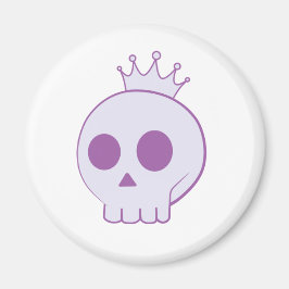 Imán Calavera personalizado con diseño de corona