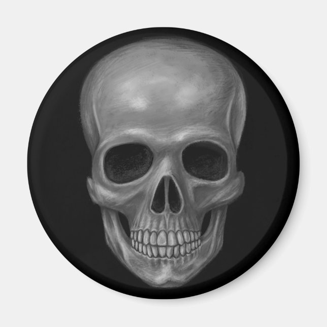 Imán Calavera realista (Frente)
