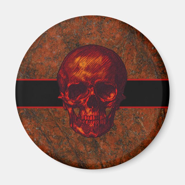Imán Calavera roja (Frente)