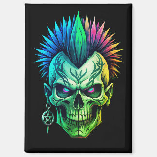 Imán Calavera Tribal